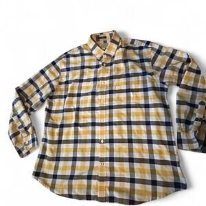 Yellow and blue plaid long